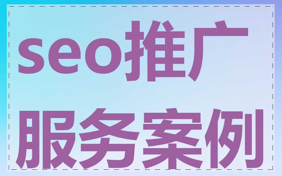 seo推广服务案例
