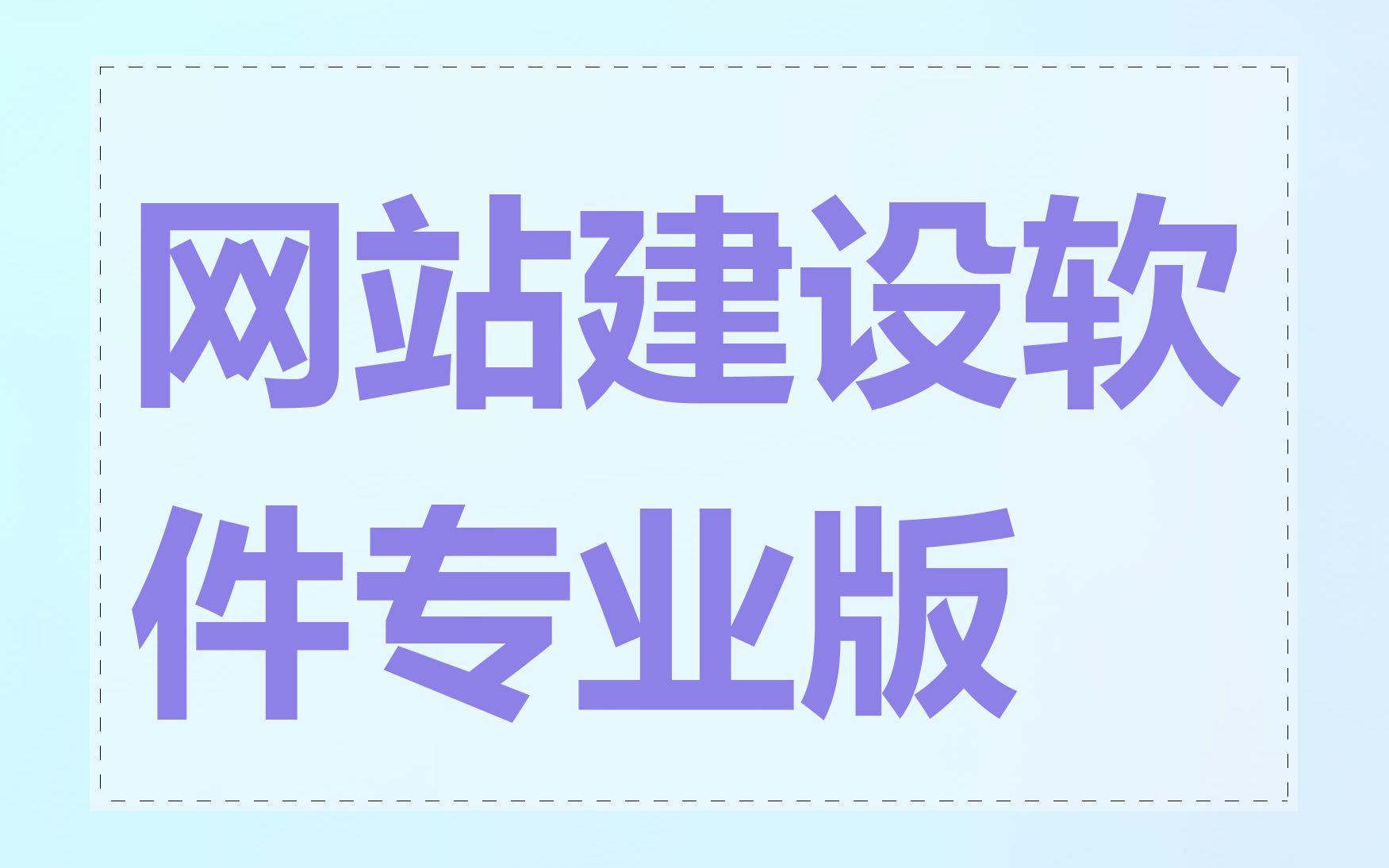 网站建设软件专业版