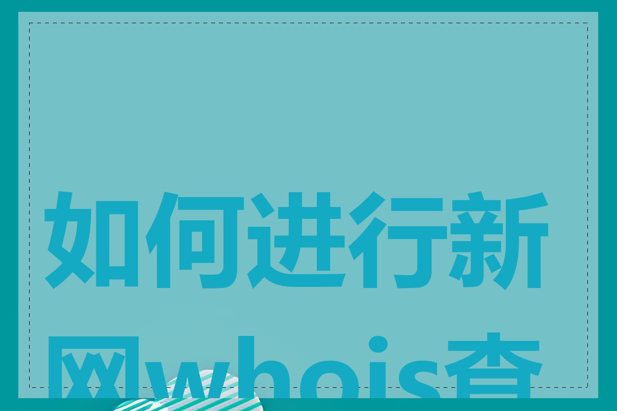 如何进行新网whois查询