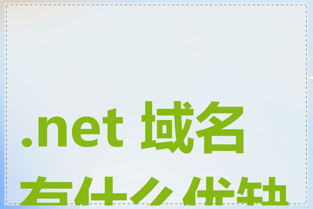 .net 域名有什么优缺点