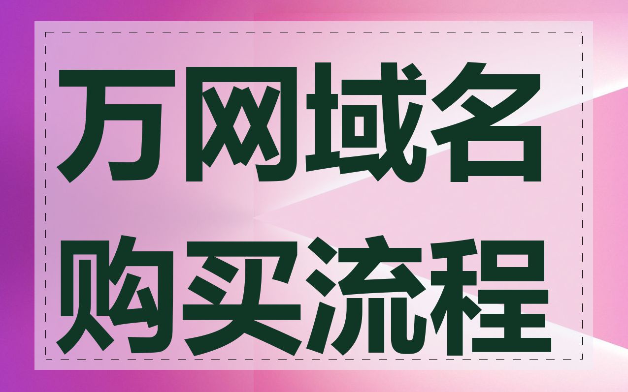 万网域名购买流程