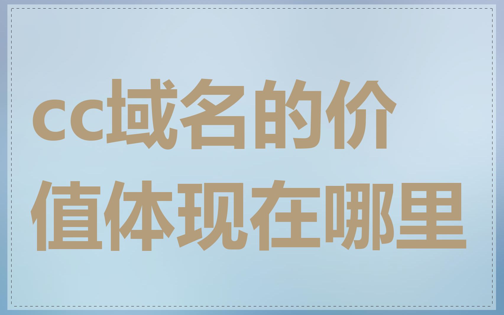 cc域名的价值体现在哪里