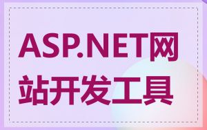 ASP.NET网站开发工具