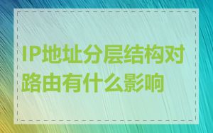 IP地址分层结构对路由有什么影响