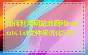 如何利用网站地图和robots.txt文件来优化SEO
