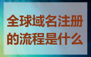 全球域名注册的流程是什么