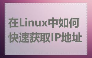 在Linux中如何快速获取IP地址