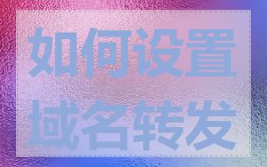 如何设置域名转发