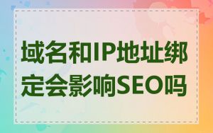 域名和IP地址绑定会影响SEO吗