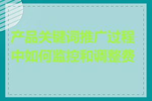 产品关键词推广过程中如何监控和调整费用