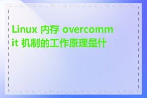 Linux 内存 overcommit 机制的工作原理是什么