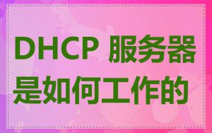 DHCP 服务器是如何工作的