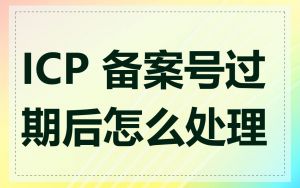 ICP 备案号过期后怎么处理