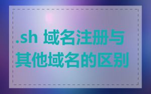 .sh 域名注册与其他域名的区别