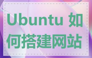 Ubuntu 如何搭建网站