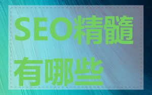 SEO精髓有哪些