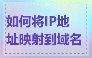 如何将IP地址映射到域名