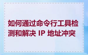 如何通过命令行工具检测和解决 IP 地址冲突