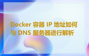 Docker 容器 IP 地址如何与 DNS 服务器进行解析