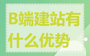 B端建站有什么优势