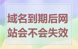域名到期后网站会不会失效