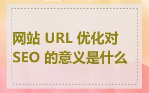 网站 URL 优化对 SEO 的意义是什么