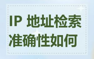 IP 地址检索准确性如何