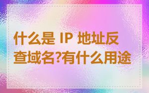 什么是 IP 地址反查域名?有什么用途