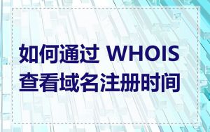 如何通过 WHOIS 查看域名注册时间