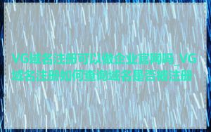 VG域名注册可以做企业官网吗_VG域名注册如何查询域名是否被注册