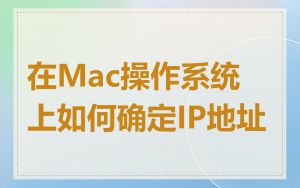 在Mac操作系统上如何确定IP地址