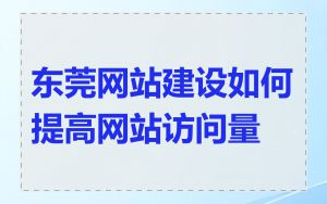 东莞网站建设如何提高网站访问量