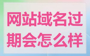 网站域名过期会怎么样