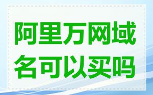 阿里万网域名可以买吗