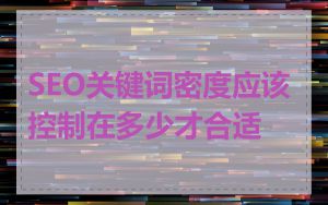 SEO关键词密度应该控制在多少才合适