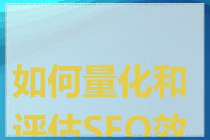 如何量化和评估SEO效果