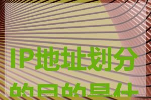 IP地址划分的目的是什么