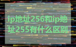ip地址256和ip地址255有什么区别
