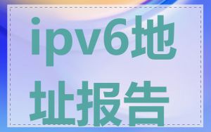 ipv6地址报告