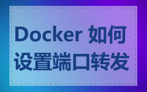 Docker 如何设置端口转发