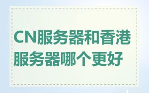 CN服务器和香港服务器哪个更好