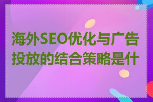 海外SEO优化与广告投放的结合策略是什么