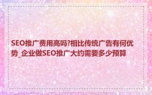 SEO推广费用高吗?相比传统广告有何优势_企业做SEO推广大约需要多少预算