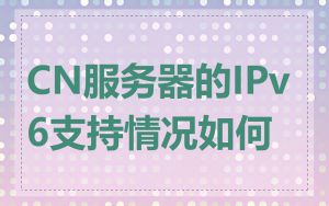 CN服务器的IPv6支持情况如何