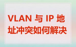 VLAN 与 IP 地址冲突如何解决