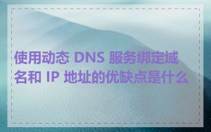 使用动态 DNS 服务绑定域名和 IP 地址的优缺点是什么