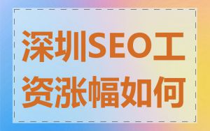 深圳SEO工资涨幅如何