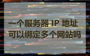 一个服务器 IP 地址可以绑定多个网站吗