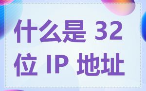 什么是 32 位 IP 地址