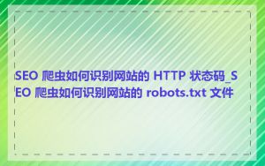 SEO 爬虫如何识别网站的 HTTP 状态码_SEO 爬虫如何识别网站的 robots.txt 文件